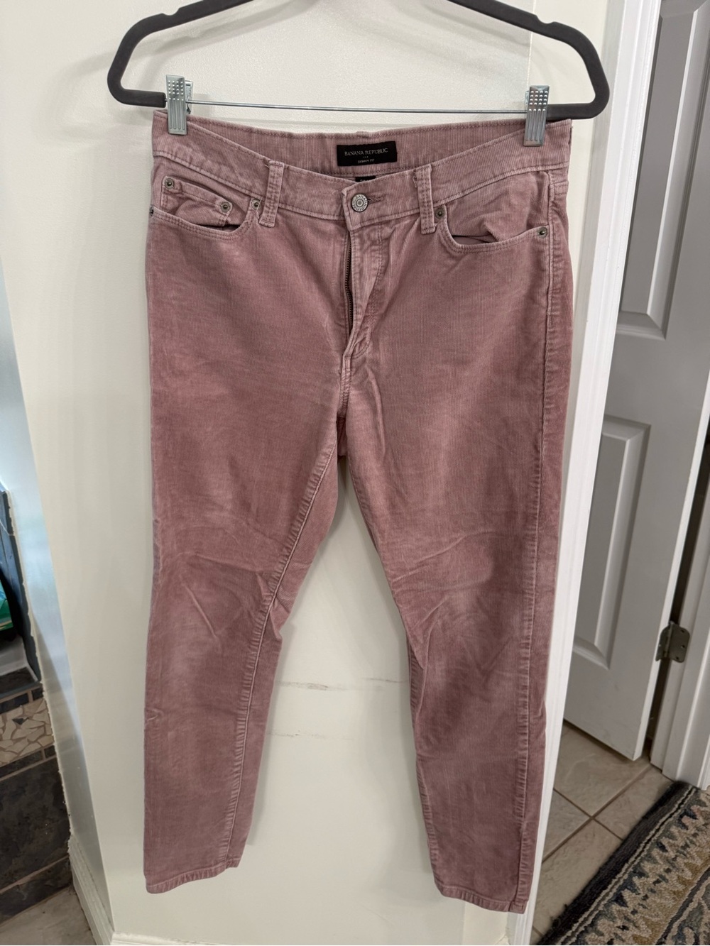 Banana Republic Dusty Mauve Corduroy Skinny Jeans